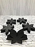 Латексный спонж для макияжа Цветок 6 лепестков 9х9 см, черный, фото 3
