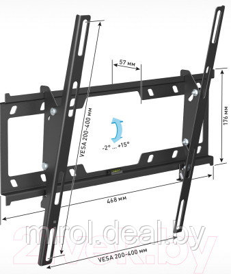 Кронштейн для телевизора Holder LCD-T4624-B - фото 3 - id-p137353118