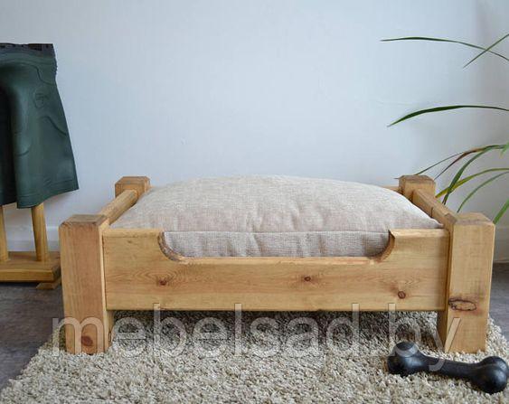 Лежанка для собак и кошек деревянная "Барсик №5" (80см*50см*30см) - фото 1 - id-p137397198