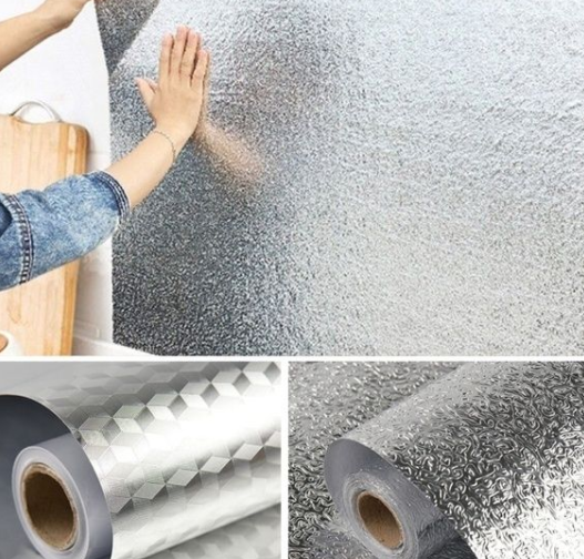 Самоклеящаяся фольга для кухни Idea Metal Fix Размер: 60см * 3м