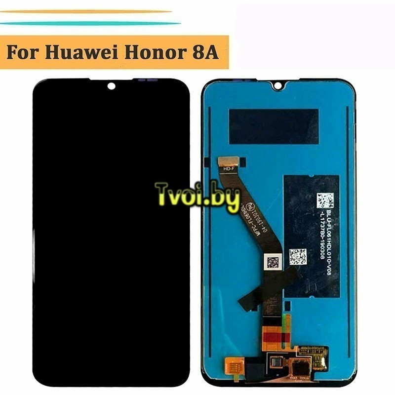 Дисплей (экран) для Huawei Honor 8a (JAT-L29, JAT-LX1) с тачскрином, черный - фото 2 - id-p105595906