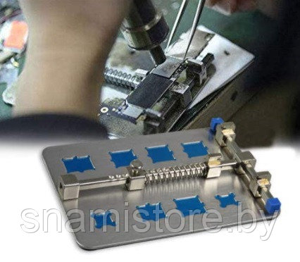 Регулируемый металлический держатель для печатных плат  KS-61205 (130 * 90 *22 мм)