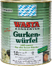 Огурцы ароматные "WASTA" Германия, 55/60 шт., 9,7л / 5,6 кг