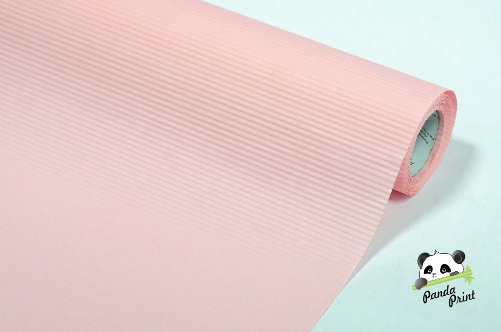 Бумага гофрированная, розовая