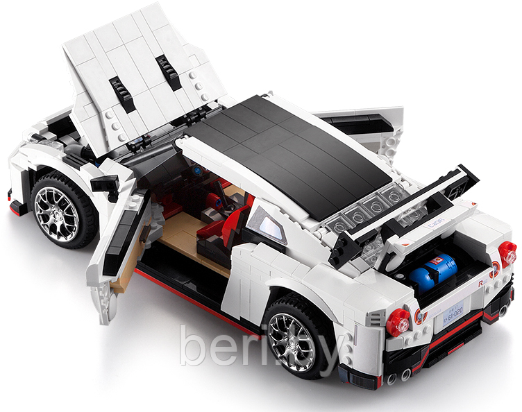 C61020W Конструктор CaDa Technic deTech "Nissan GTR R35", 1322 деталей, аналог Lego - фото 4 - id-p137406068