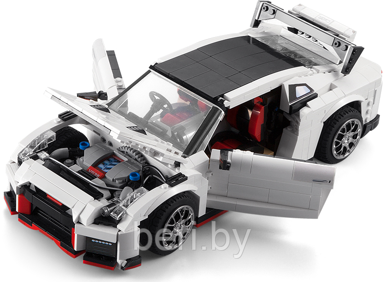 C61020W Конструктор CaDa Technic deTech "Nissan GTR R35", 1322 деталей, аналог Lego - фото 3 - id-p137406068