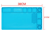 Коврик монтажный термостойкий, магнитный KS-6348, 380*210 мм