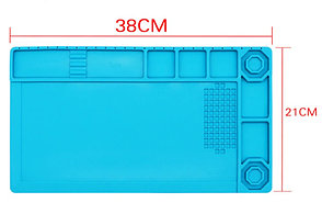 Коврик монтажный термостойкий, магнитный KS-6348, 380*210 мм, фото 2