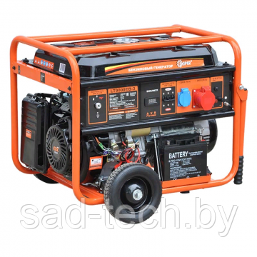 ЭЛЕКТРОСТАНЦИЯ SKIPER LT9000ЕВ-3 (6,5КВТ, 1Х220В/16А, 1Х380В/16А, КОЛЕСА, ЭЛ./СТАРТ), фото 2