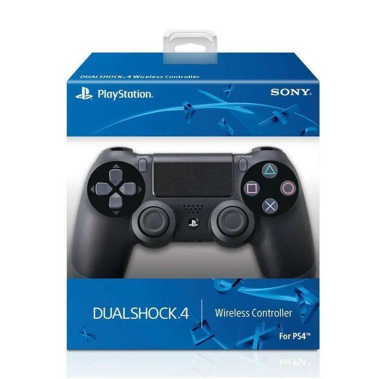 Геймпад PS4 беспроводной DualShock 4 Wireless Controller (Черный) - фото 1 - id-p137490700