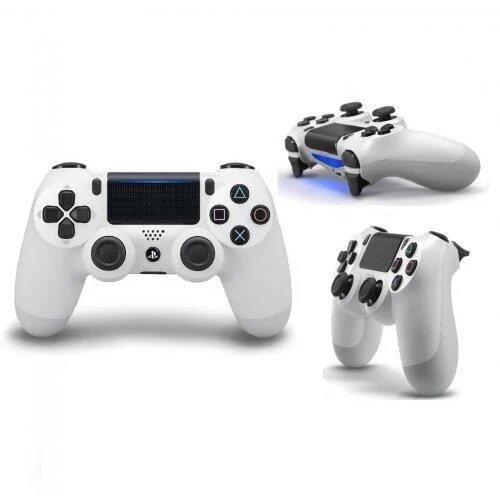 Геймпад PS4 беспроводной DualShock 4 Wireless Controller (Белый) - фото 2 - id-p137490709
