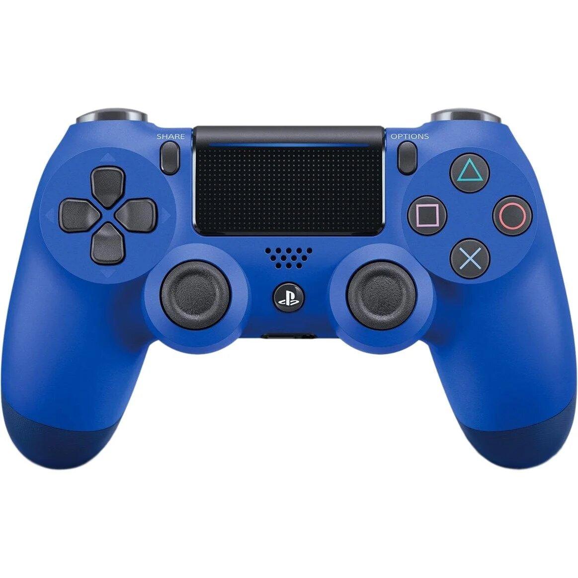 Геймпад PS4 беспроводной DualShock 4 Wireless Controller (Синий) - фото 2 - id-p137490742