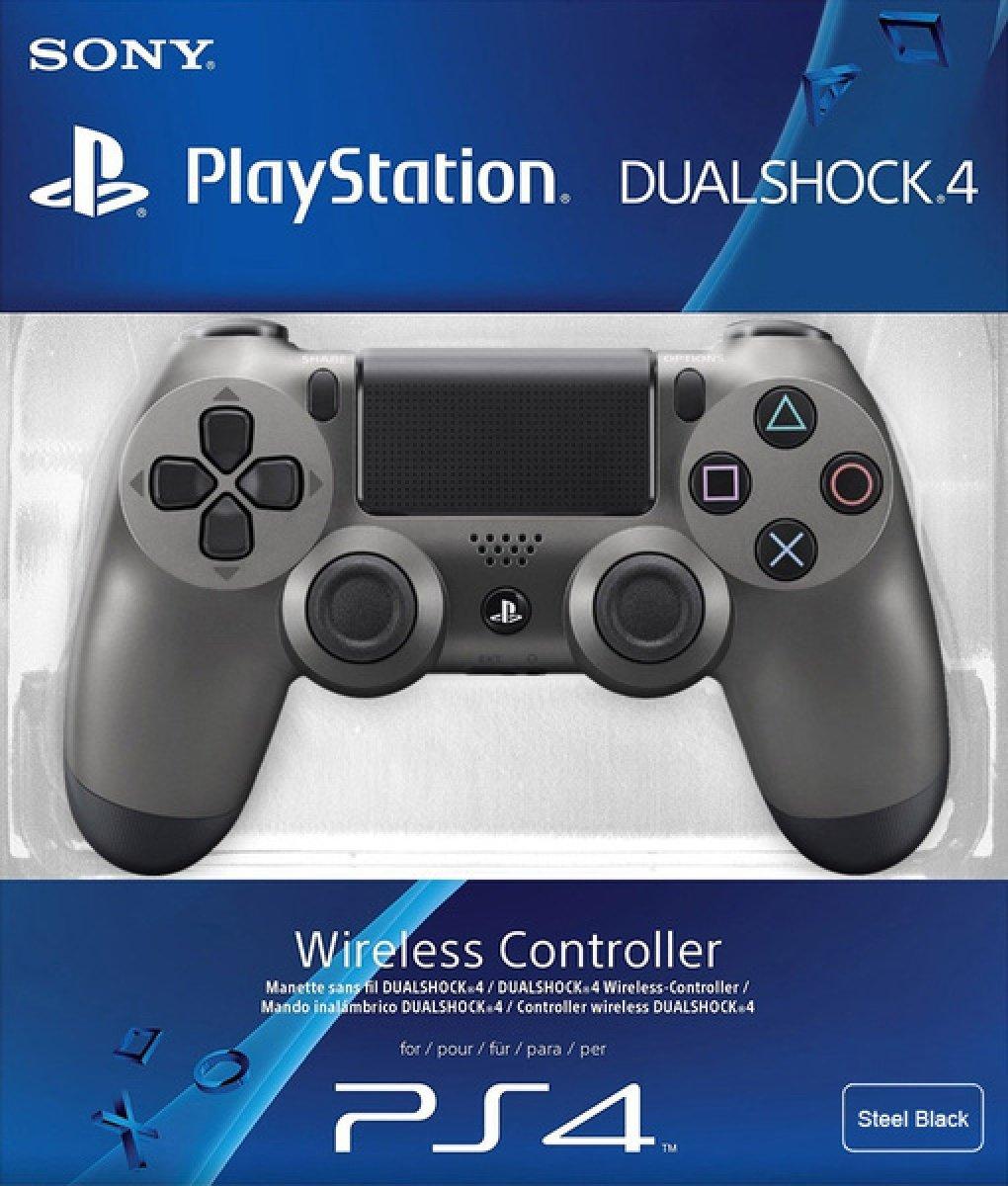 Геймпад PS4 беспроводной DualShock 4 Wireless Controller (Steel Black) (Реплика)