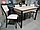 Стол обеденный раскладной Амелис М84 в стиле лофт (цвет дуб Наоми), фото 7