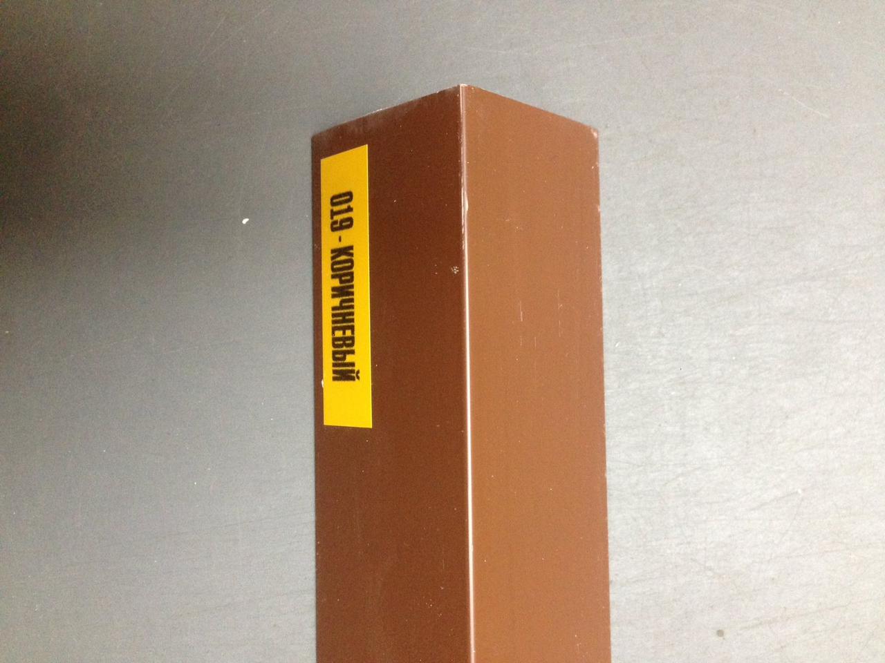 Уголок ПВХ 15Х15, 2,7 метра, цвет 019 коричневый