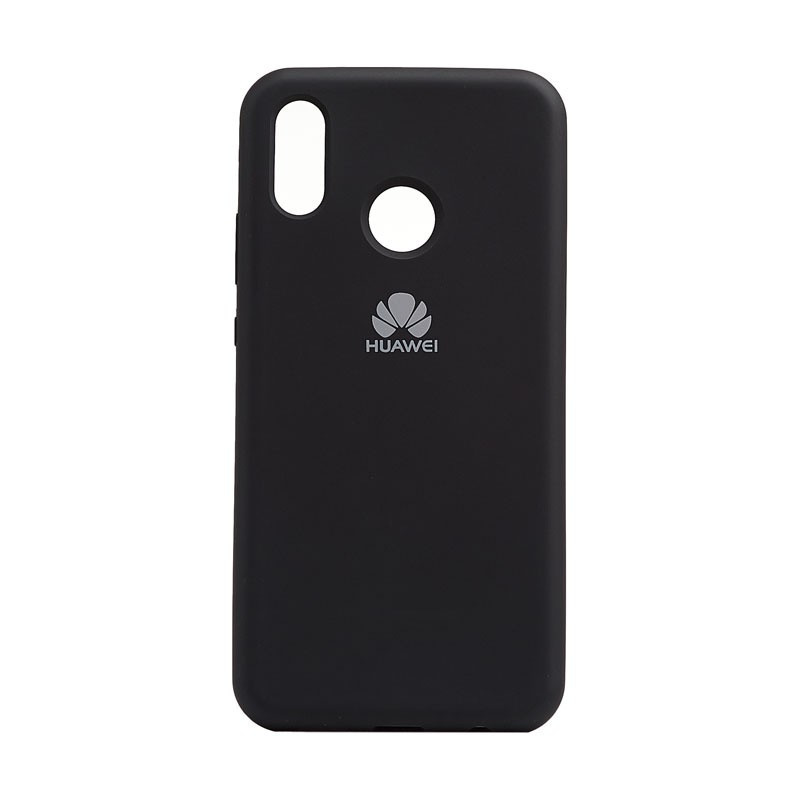 Силиконовый чехол для Huawei P Smart 2019 "SOFT-TOUCH" (бампер) с закрытым низом, черный