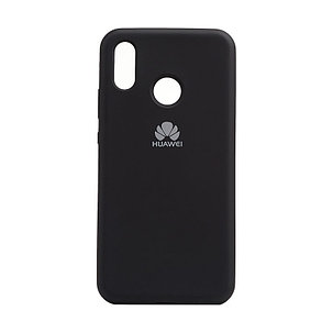 Силиконовый чехол для Huawei P Smart 2019 "SOFT-TOUCH" (бампер) с закрытым низом, черный, фото 2