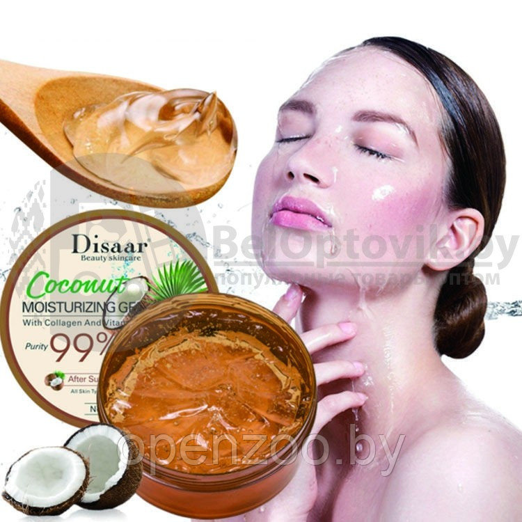 Ликвидация Гель универсальный для лица и тела Disaar Beauty skincare , 300 ml Восстанавливающий с кокосом и - фото 4 - id-p137513195