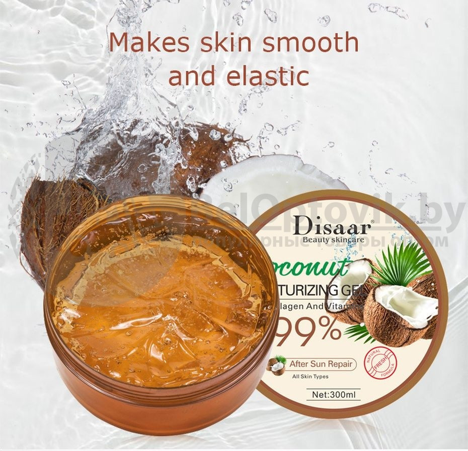 Ликвидация Гель универсальный для лица и тела Disaar Beauty skincare , 300 ml Восстанавливающий с кокосом и - фото 10 - id-p137516390
