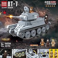 100084 Конструктор Quanguan Танк BT-7, 462 деталей, аналог LEGO (Лего)