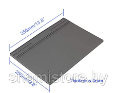 Коврик монтажный термостойкий, магнитный KS-6349, серый, 350*250мм, фото 2