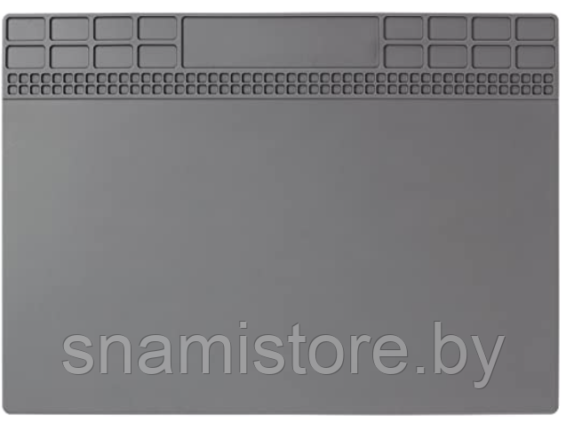 Коврик монтажный термостойкий, магнитный KS-6349, серый, 350*250мм - фото 3 - id-p137461708