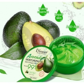 Гель универсальный для лица и тела Disaar Beauty skincare , 300 ml Антивозрастной с авокадо и коллагеном
