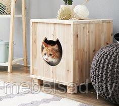 Домик для кота из массива сосны "Кошкин Дом №15" - фото 1 - id-p137540381