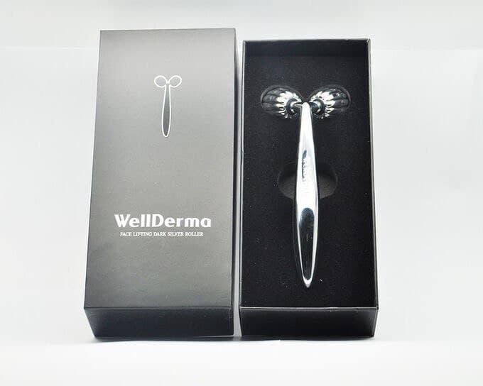 Роликовый массажёр для лица WellDerma Face Lifting Dark Silver Roller - фото 2 - id-p137545257