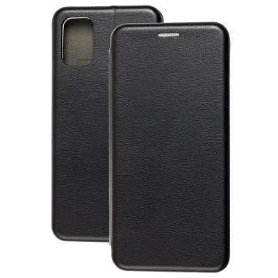 Чехол-книга на основе из силикона Book Case New 3D черный для Samsung Galaxy M31s - фото 1 - id-p137545539