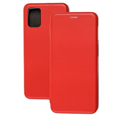 Чехол-книга на основе из силикона Book Case New 3D красный для Samsung Galaxy M31s - фото 1 - id-p137545540