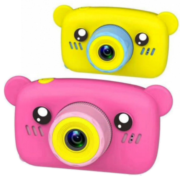 Детская цифровая камера GSMIN Fun Camera Bear (цветные) - фото 2 - id-p137545643