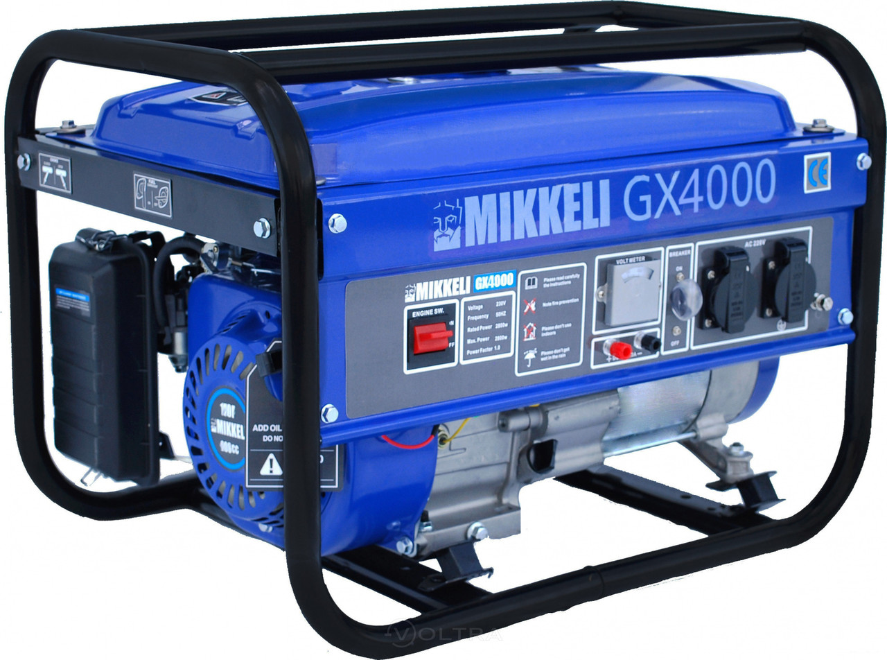 Бензиновый генератор Mikkeli GX4000 - фото 2 - id-p137546037