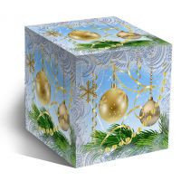 Коробка для кружки "Новогодние шары"