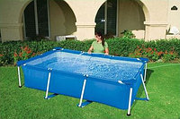 Каркасный прямоугольный бассейн Интекс для дачи 28270 Rectangular Frame Pool 220x150x60