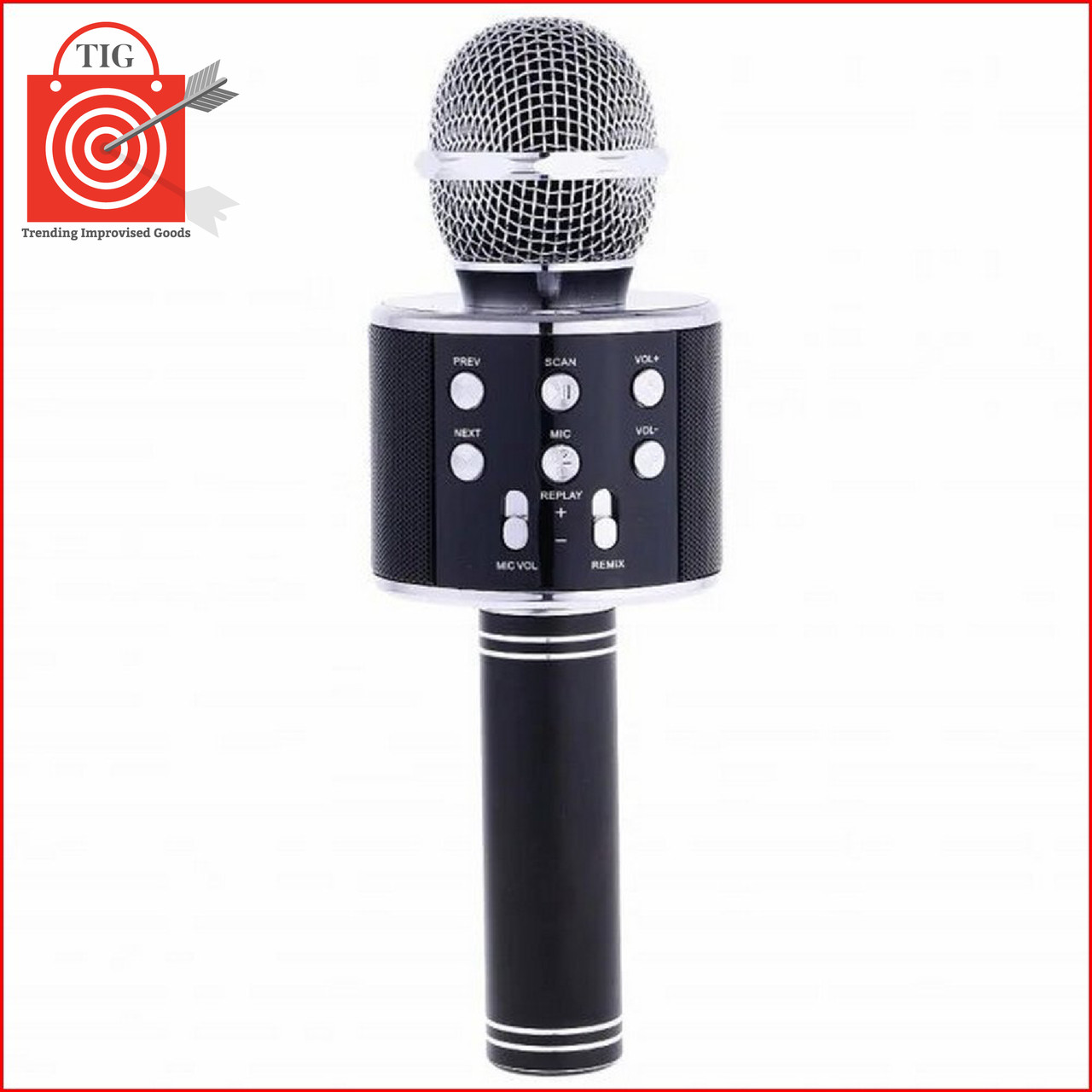 Беспроводной микрофон караоке Wster WS-858 (оригинал) черный