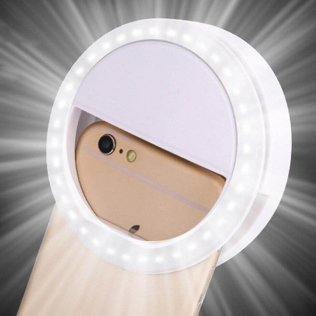 Селфи-кольцо Selfie Ring Light для телефона - фото 2 - id-p137549535