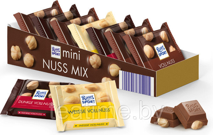 Шоколад Ritter Sport Мини-микс с цельным орехом 116 г