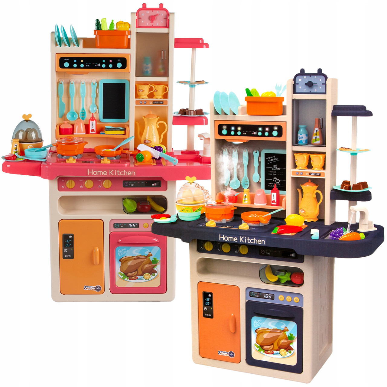 Детская игровая "Кухня" Home Kitcen, вода, пар, светозвуковые эффекты, 65 предметов, 889-162 - фото 3 - id-p137562945
