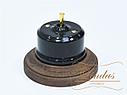 Кнопка-тумблер Lindas, цвет черный, ручка бронза, фото 4