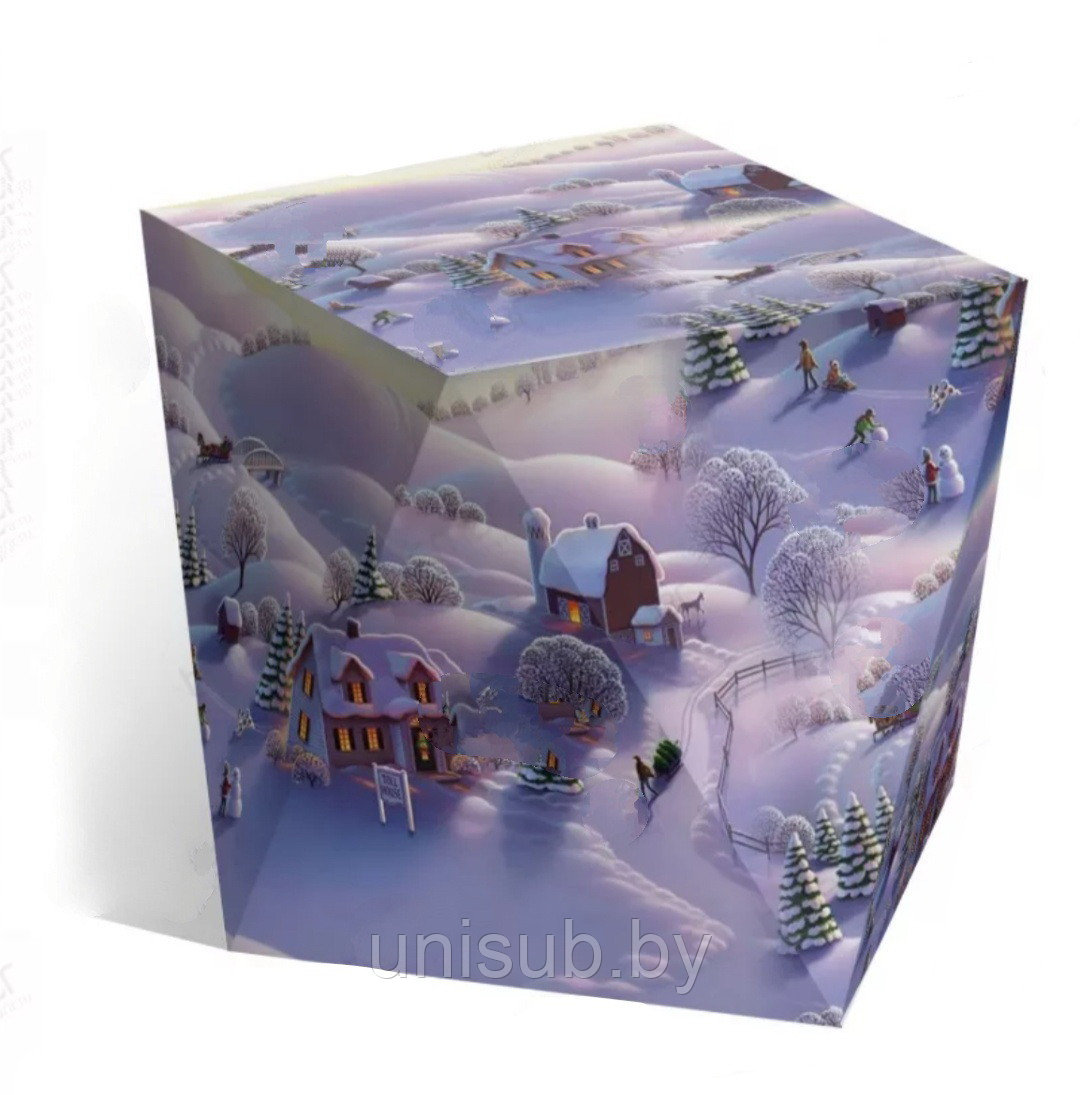 Коробка универсальная многоугольная "Зима"
