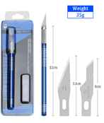Модельный нож для хобби и творчества со сменными лезвиями KS-65008
