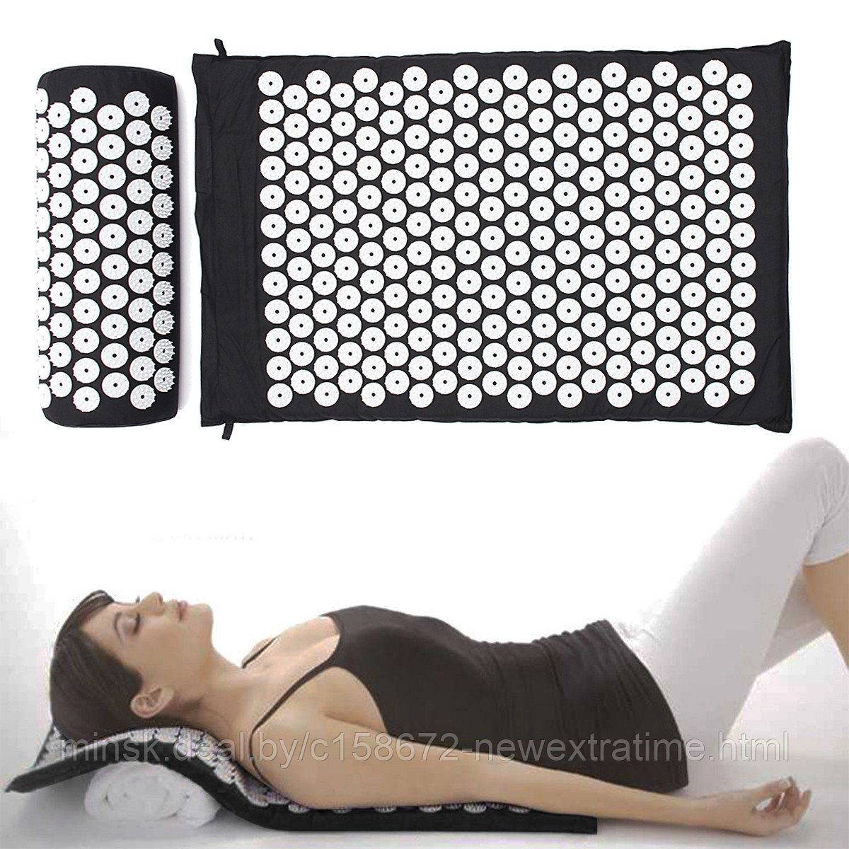 Акупунктурный массажный коврик Acupressure mat (Bed of Nails) / Art-0253