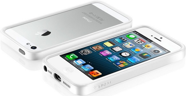 Бампер SGP Neo Hybrid EX Slim Apple Iphone 5 / 5s / SE White (копия) - фото 2 - id-p137612046