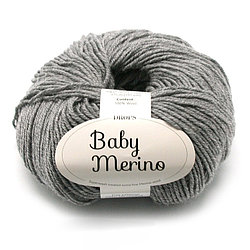 Пряжа Дропс Беби Мерино (Drops Baby Merino) mix цвет 19 серый меланж