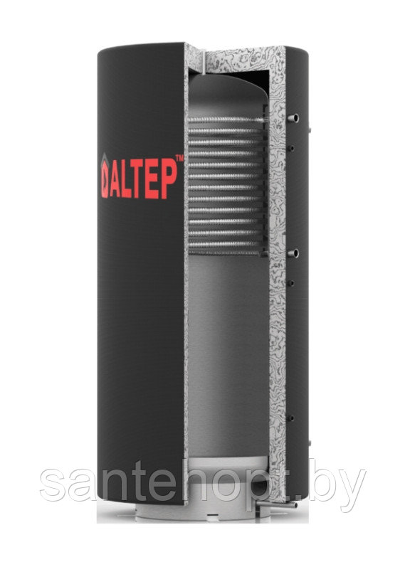 Буферная емкость Altep ТА1 500, один верхний теплообменник, с теплоизоляцией - фото 1 - id-p137612670