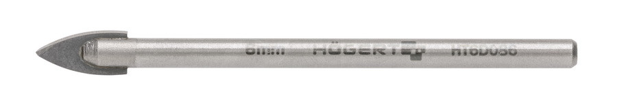Сверло для стекла и керамической плитки 6,0 мм - hoegert (ht6d086)