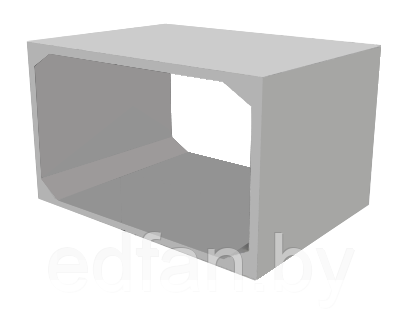 Звено прямоугольное средней части трубы №85