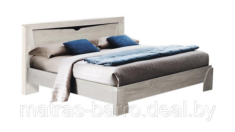 Кровать двуспальная Лючия 33.08-01 (1400) бетон пайн белый/венге - фото 2 - id-p137647367
