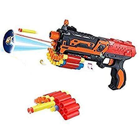 Бластер Super Gun (Супер Ган) XH-021, аналог Нерфа, 14 патронов, стреляет мягкими патронами